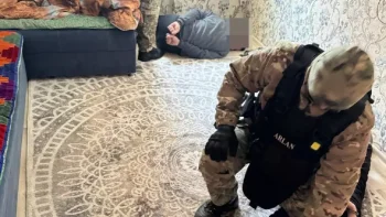 Задержание. Фото: ДП Карагандинской области